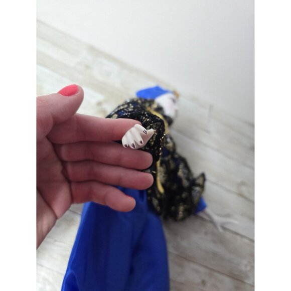 Vintage 17" Enesco Black‎ Blue Gold Jester Porcelain Knick Knacks Figurine - Picture 5 of 8